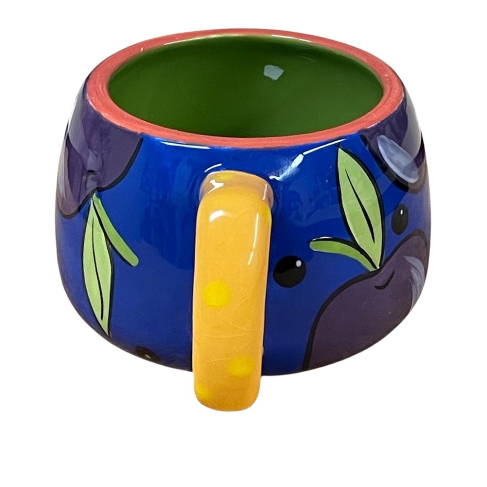 2006 STARBUCKS Costa Rica ceramic PeFi mug with plum fruit green leaves design - Picture 3 of 11